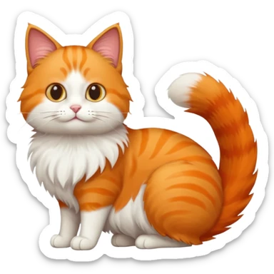 make the tail longer facing the left and the belly smaller sticker