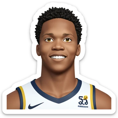 smiling boy in sportswear sticker