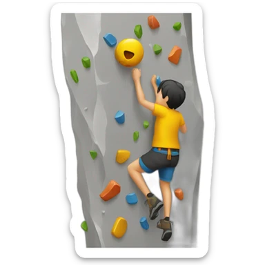 climbing wall sticker