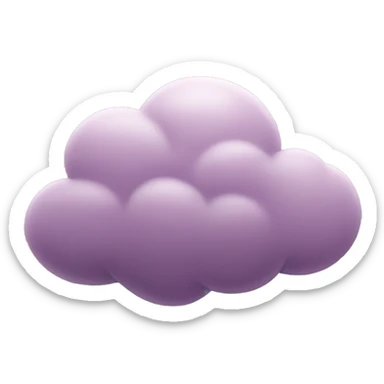 Mauve cloud sticker