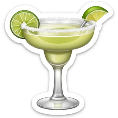 margaritas. one normal and one spicy. NO ICE - normal margarita glass with salt on the rim. one should be just with the margarita and the salt. the spicy one should have a small pepper inside  sticker