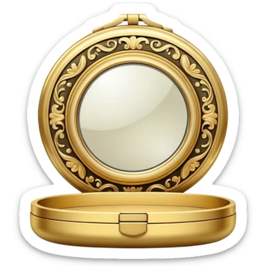 Vintage compact. sticker