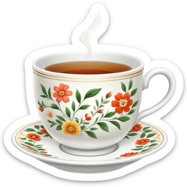 Tea cup ride sticker