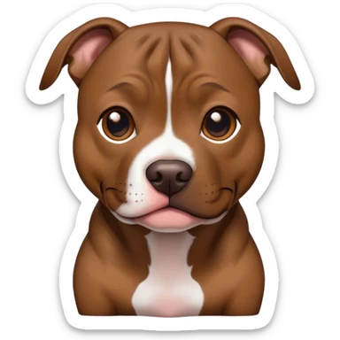 Brindle pitbull sticker