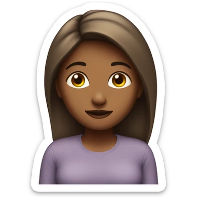 Woman saying I love you  sticker