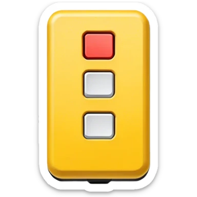 yellow button switch glock sticker