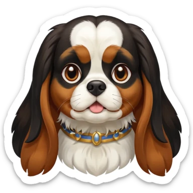 Chienne King charles sticker