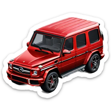 Mercedes-Benz G63 AMG red sticker