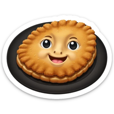 schnitzel black flaps sticker