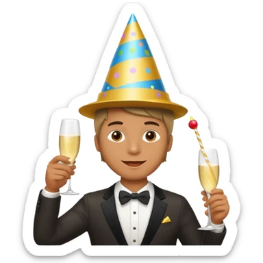 Hombre fiestero  sticker