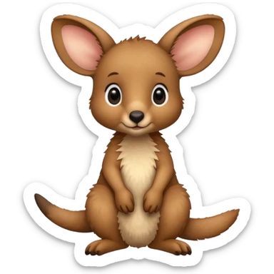 baby kangaroo sticker