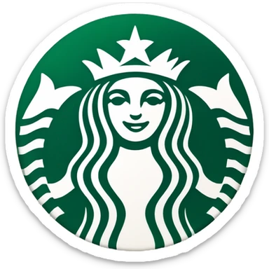 Starbucks logo sticker