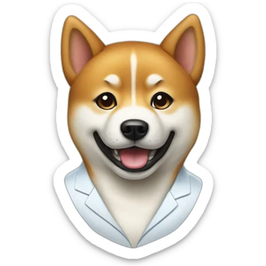 A dentist’s Shiba Inu sticker