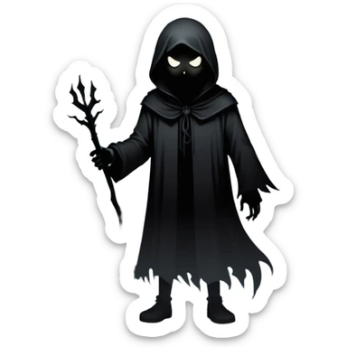 An icon featuring a dark, eerie atmosphere with a spooky environment, inspired by horror games like Resident Evil. The design includes ominous lighting, creepy shadows, and a silhouette of a character in distress. Transparent background enhances the chilling vibe of the scene. sticker
