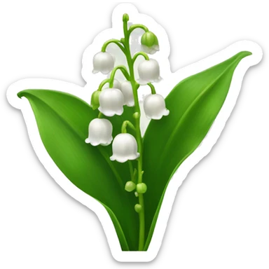 Lily of the valley sticker