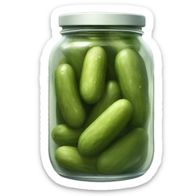 Jar of pickles sticker