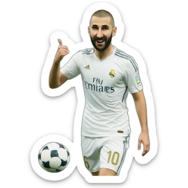 Benzema in bhagwa sticker