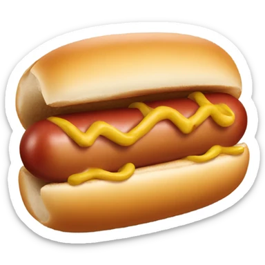 Hot dog sticker