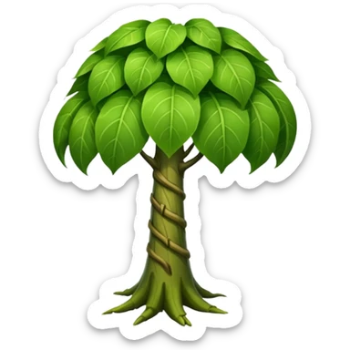 Giant stem plant big like a trunk sticker