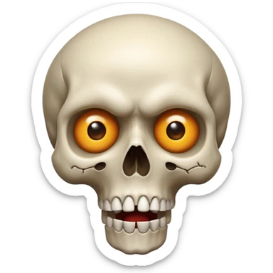 Combine these two 💀🤯 like a shocking skull like some people use in edits  sticker