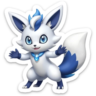 Shiny Espurr-Meowstic-Zangoose-Hybrid (Full body) sticker