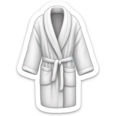 bathrobe sticker