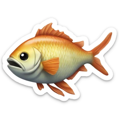 fishes with bow sticker