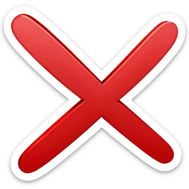 Make an x out sign over the name Nate sticker