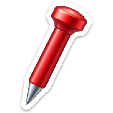 red pushpin sticker