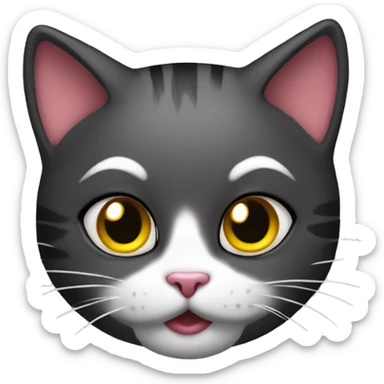 Hallo kitty with a piercing  sticker