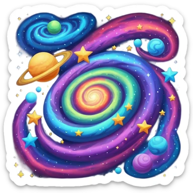 Mini universe sticker