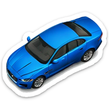 jaguar XE 2020 blue sticker