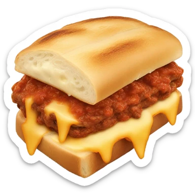 panini Bolognese with cheese  sticker