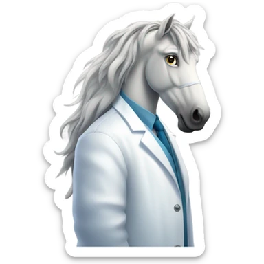Pharmacist dreaming of horse sticker