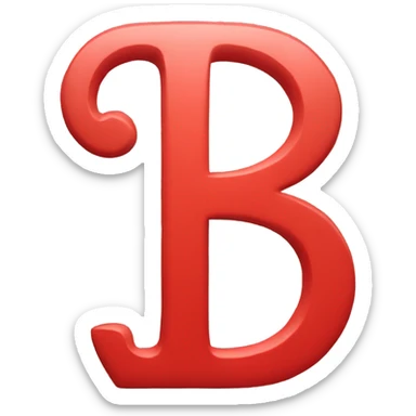 g letter red sticker