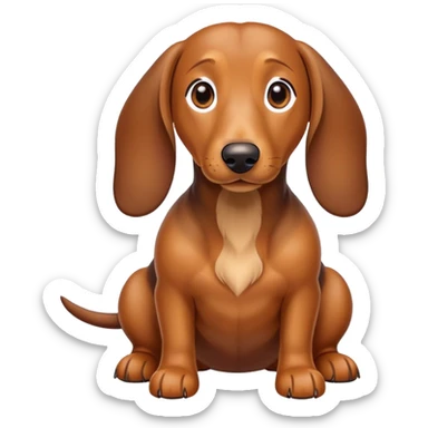 Wiener dog sticker