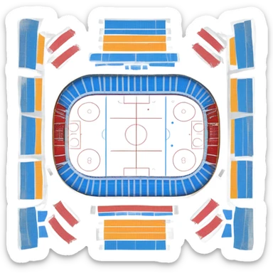Large NHL rink sticker