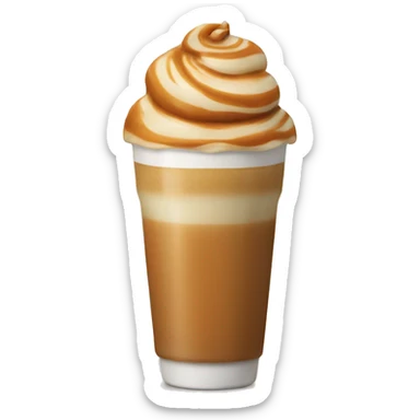 Caramel latte sticker