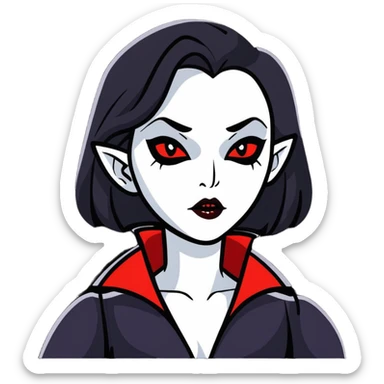 Vampire woman sticker