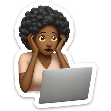 black mom stressed sticker