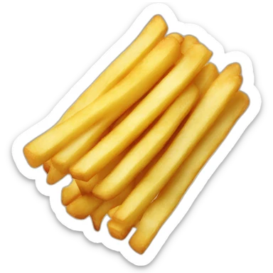 a stick of French fries sticker