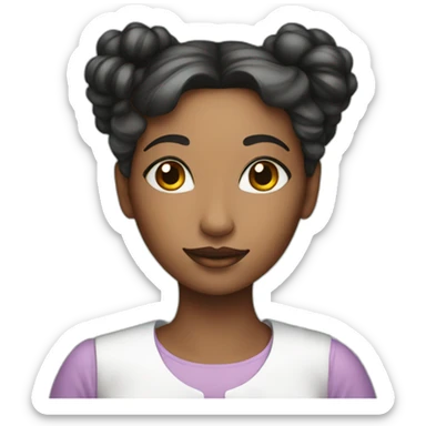 princess works in a laboratory with cosmetics sticker