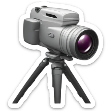 GyatCamera with flash on a tripod sticker