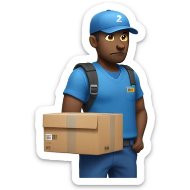 Amazon driver mad because he didnt get to take a lunch sticker