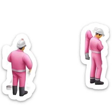 pink industry sticker