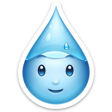 Water droplets sticker