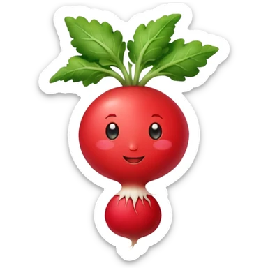 Radish sticker