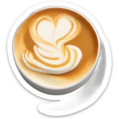 pumpkin spice latte with froth sticker