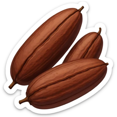 now generate beans of cocoa sticker
