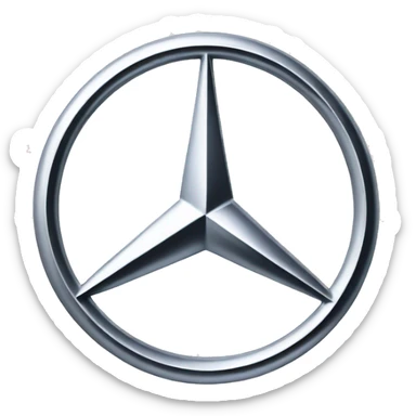 Mercedes benz logo sticker